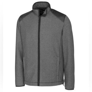 Cutter & Buck Cedar Park Fleece Jacket size Large Charcoal Grey